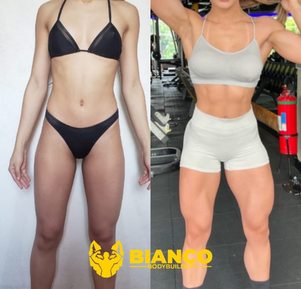 Transformação 5 da consultoria do Studio Bianco Bodybuilder