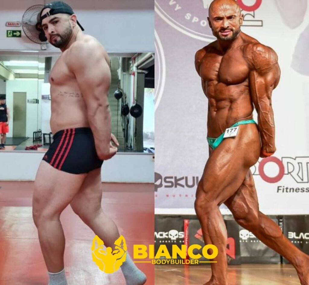 Transformação 7 da consultoria do Studio Bianco Bodybuilder