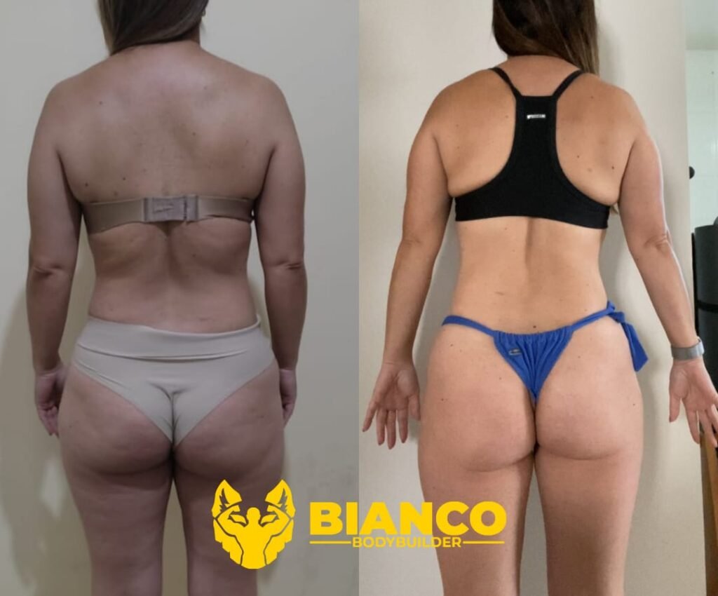 Transformação 9 da consultoria do Studio Bianco Bodybuilder