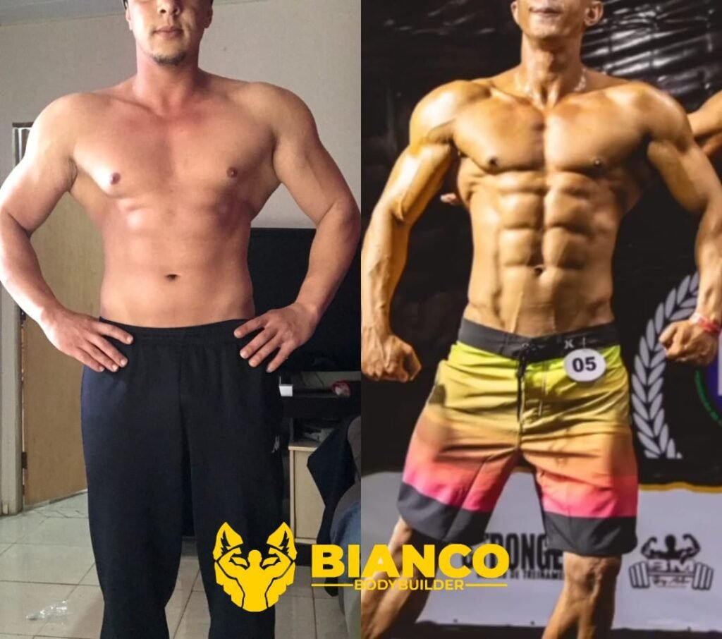 Transformação 10 da consultoria do Studio Bianco Bodybuilder