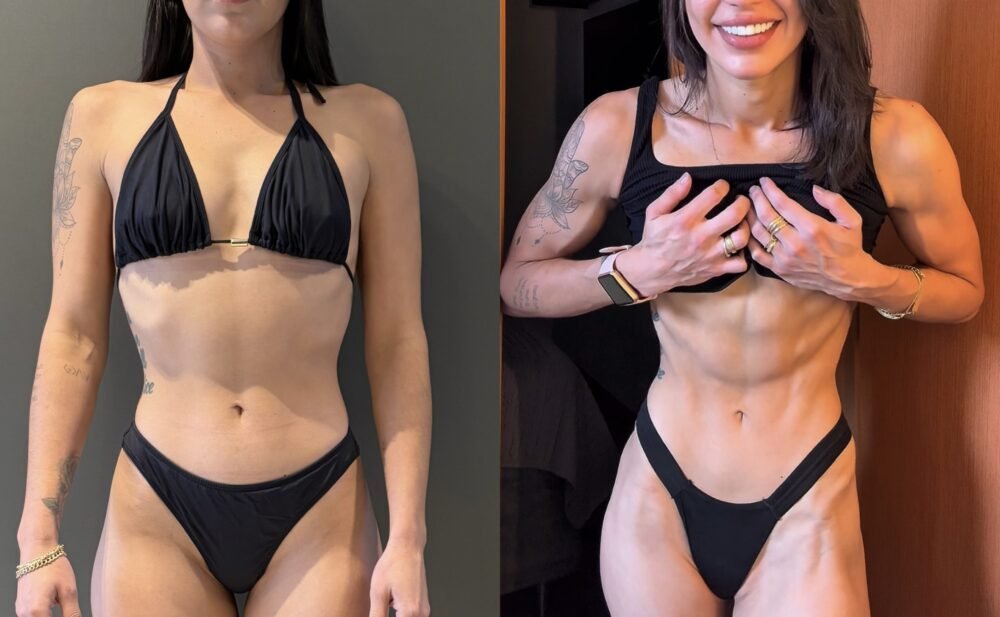 Transformação 11 da consultoria do Studio Bianco Bodybuilder