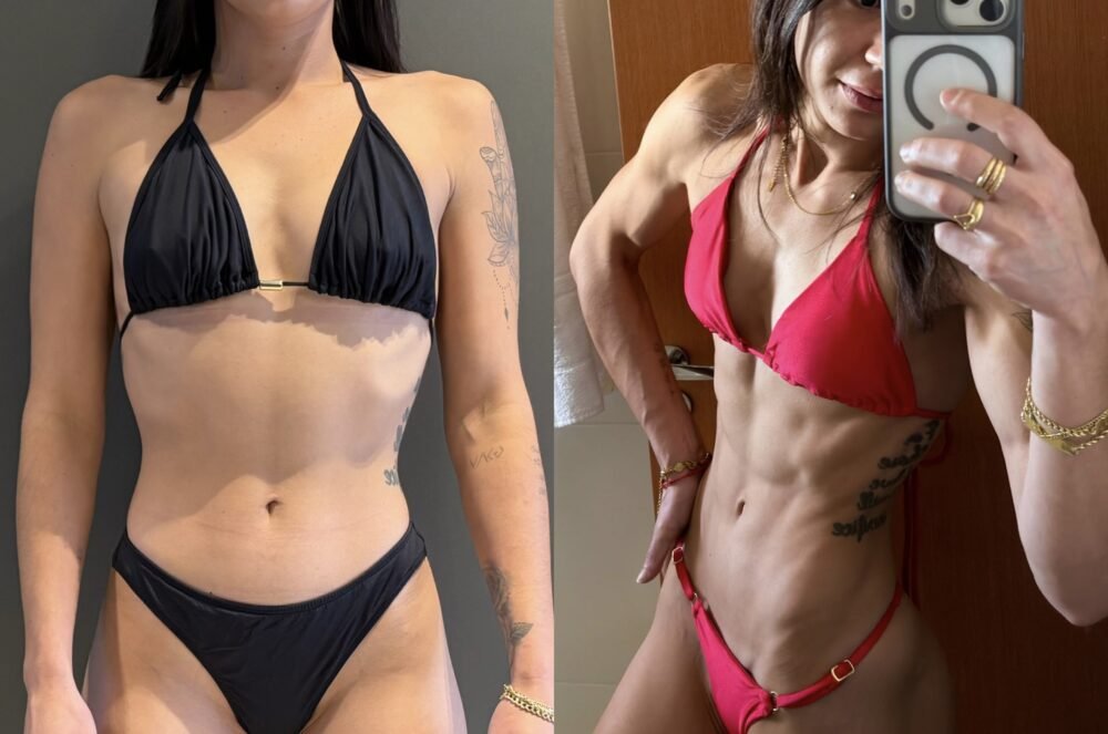 Transformação 2 da consultoria do Studio Bianco Bodybuilder
