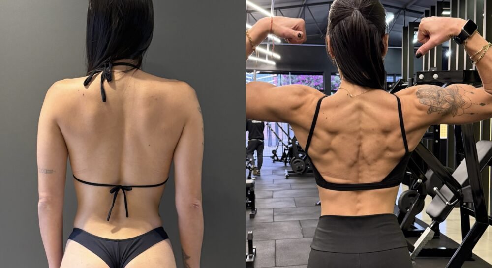 Transformação 1 da consultoria do Studio Bianco Bodybuilder
